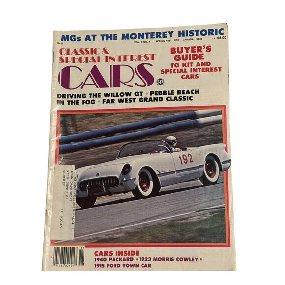 Classic & Special Interest Cars Magazine VTG Spring 1981 Buyers Guide Monterey - Picture 1 of 6